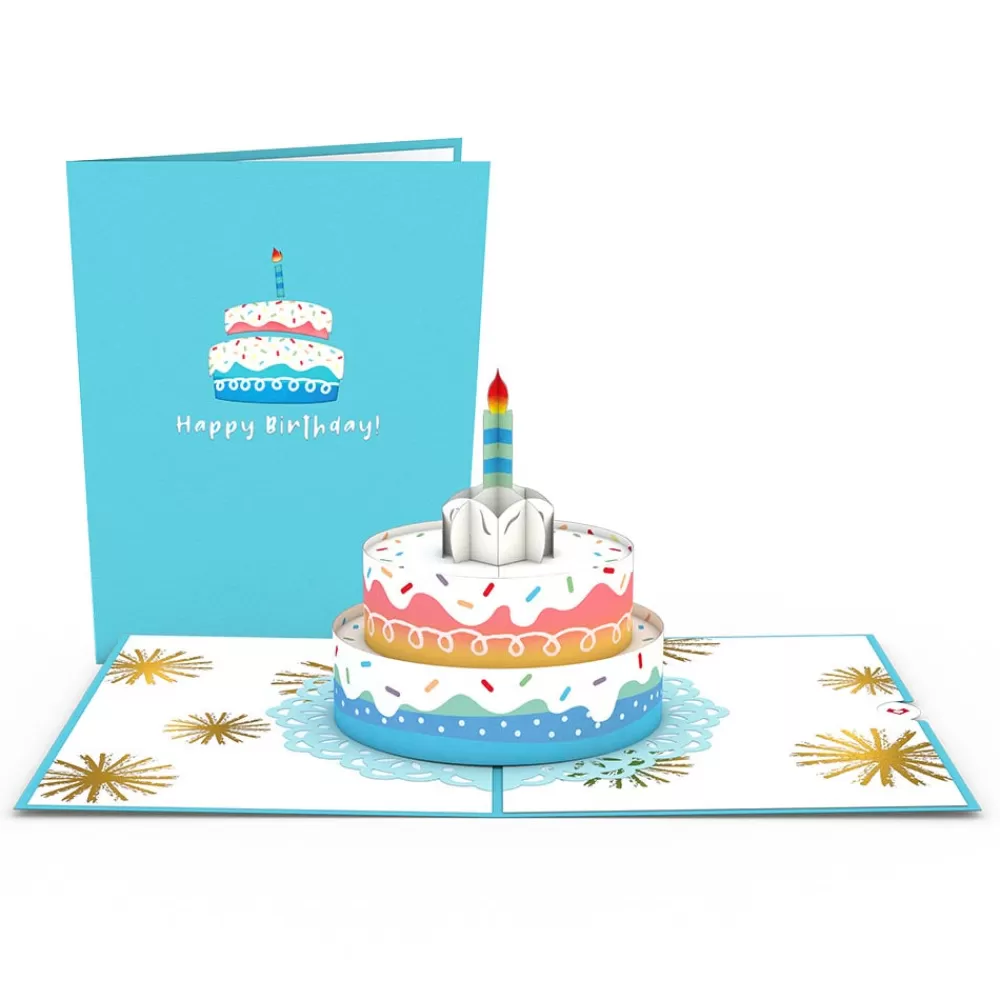 Lovepop Birthday | Lgbtq+ | Rainbow Birthday Cake Pop-Up Card