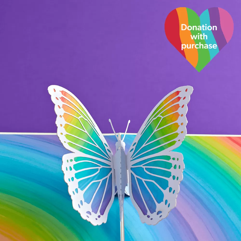 Lovepop Greeting Cards | Birthday | Rainbow Butterfly Pop-Up Card