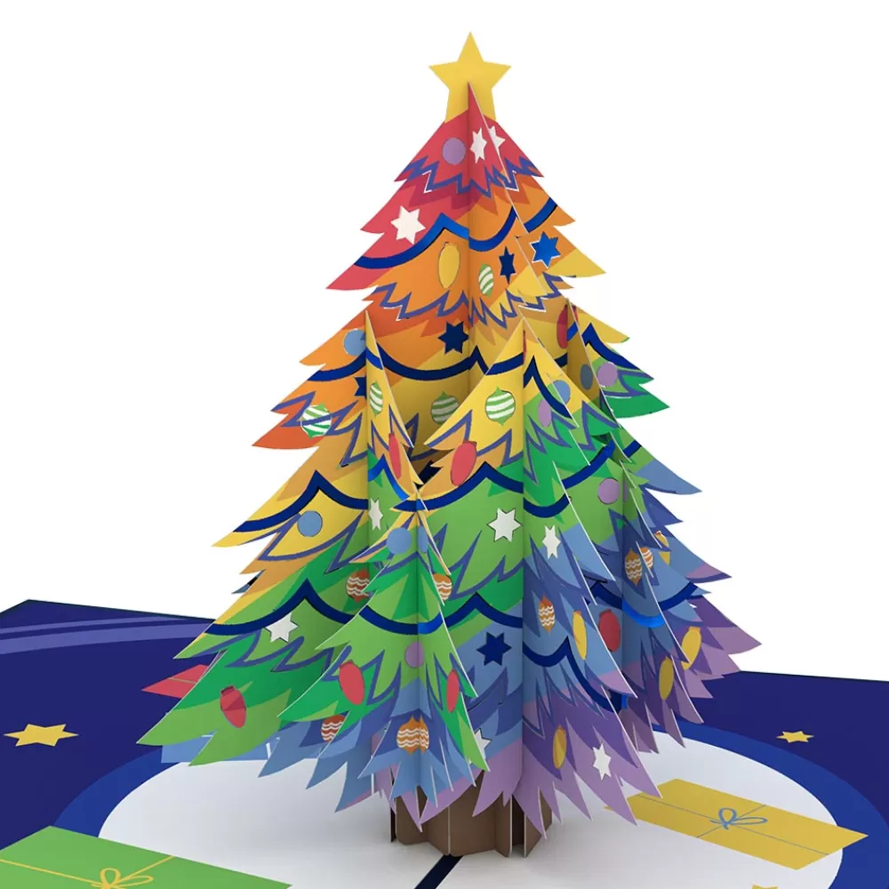 Lovepop Greeting Cards | Christmas 12/25 | Rainbow Christmas Tree Pop-Up Card