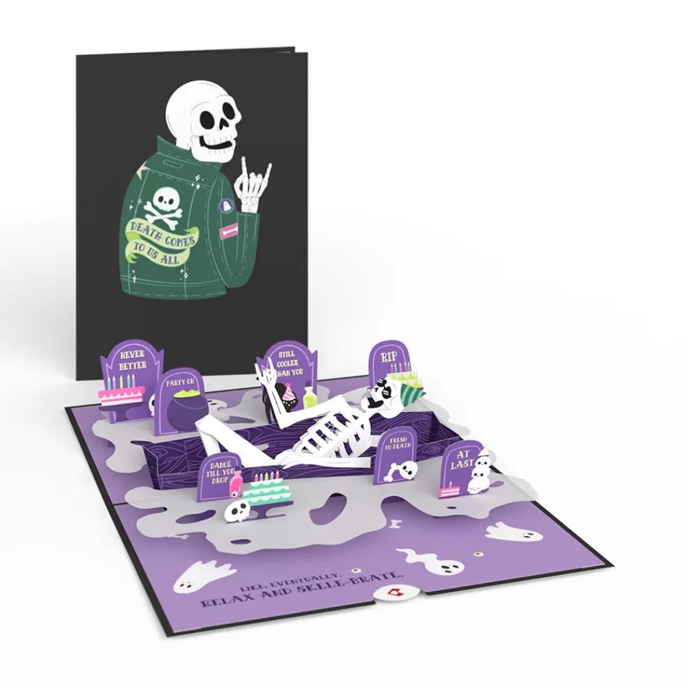 Lovepop Birthday | Relax and Skele-brate Skeleton Birthday Pop-Up Card