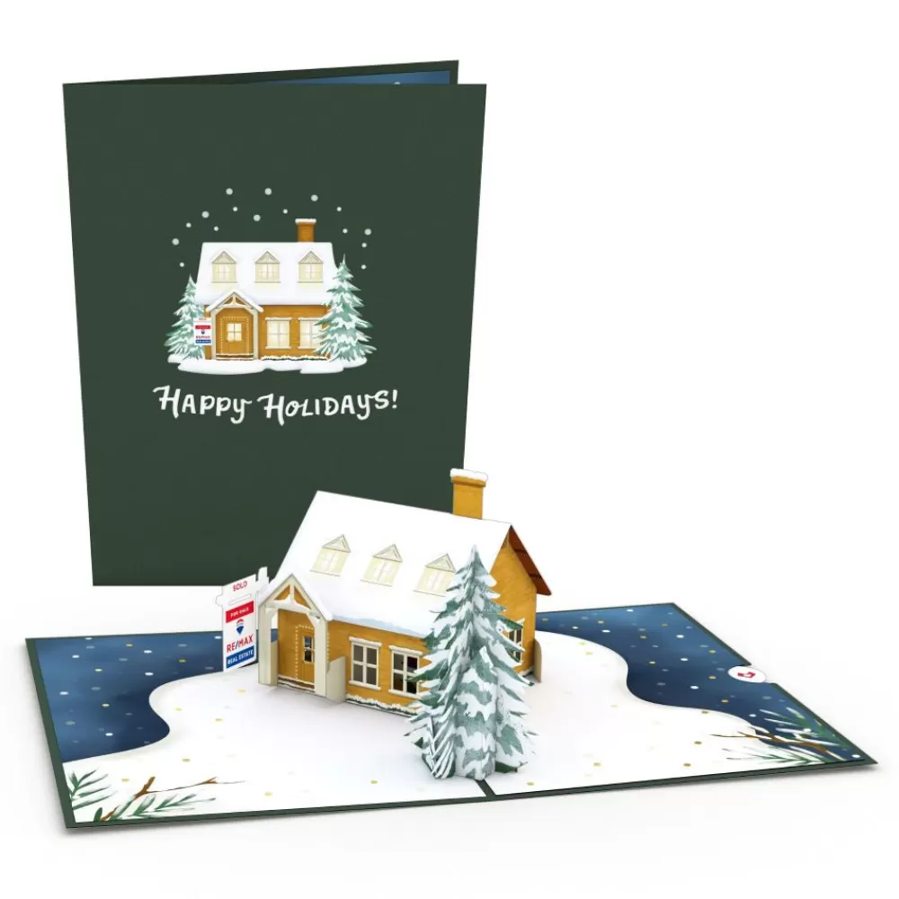 Lovepop Christmas 12/25 | RE/MAX® Happy Holidays House Pop-Up Card