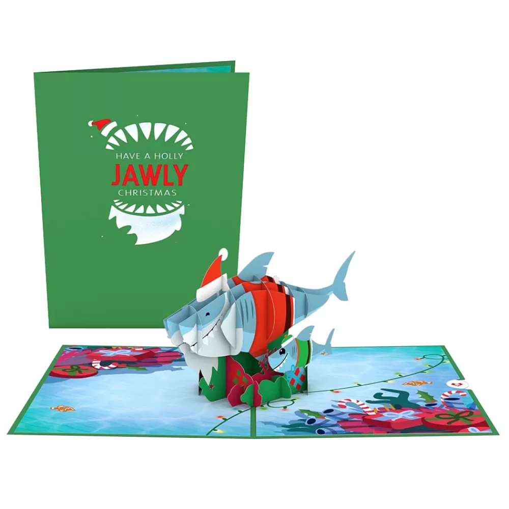 Lovepop Greeting Cards | Christmas 12/25 | Santa Shark Pop-Up Card