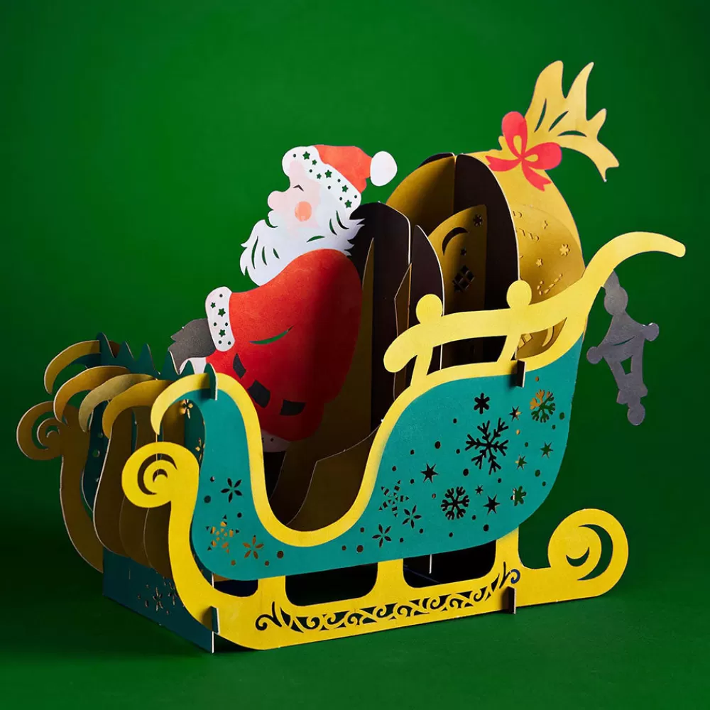 Lovepop Decor | Christmas 12/25 | Santa Sleigh Decoration