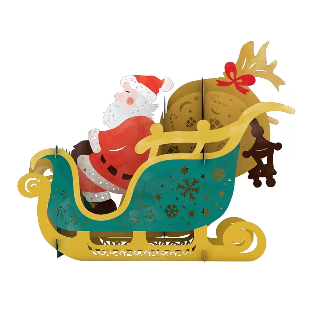 Lovepop Decor | Christmas 12/25 | Santa Sleigh Decoration