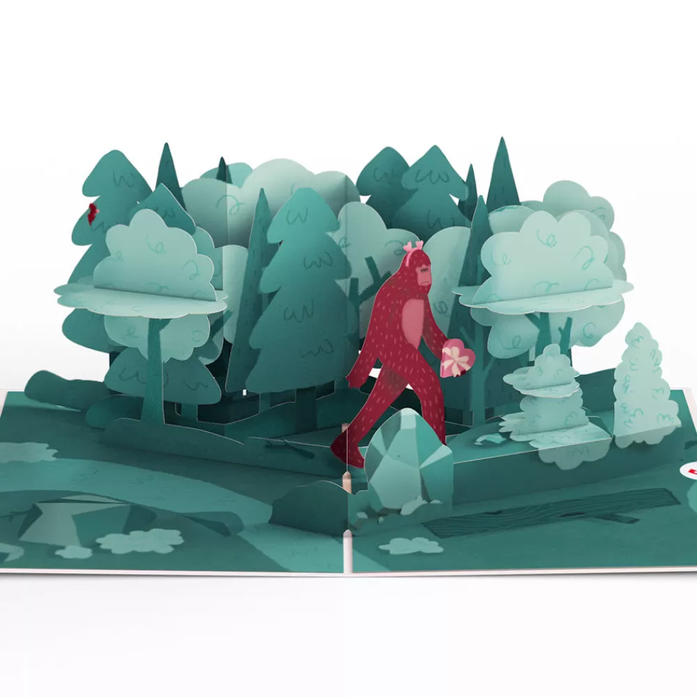 Lovepop Valentine'S Day 2/14 | Searching for a Valentine Like You Bigfoot Pop-Up Card