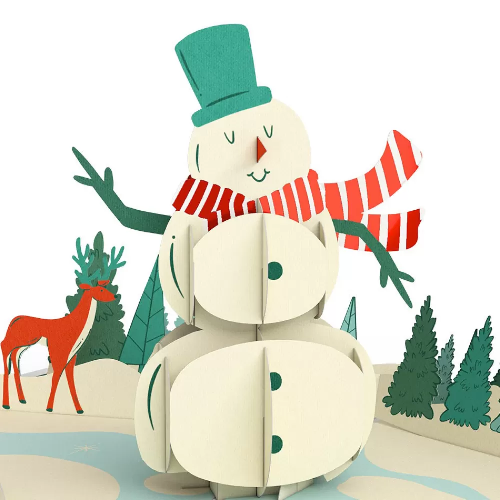 Lovepop Greeting Cards | Christmas 12/25 | Season's Greetings Snowman Pop-Up Card