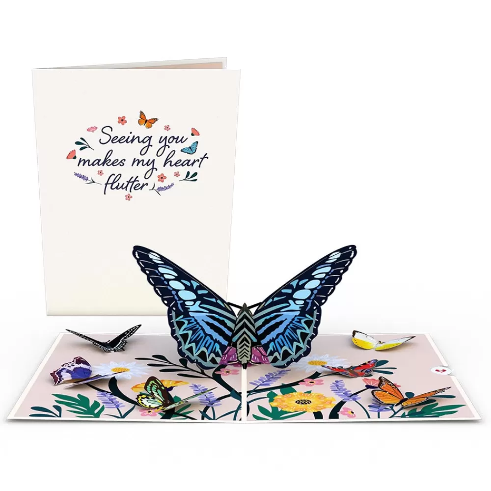 Lovepop Greeting Cards | Anniversary | Seeing You Makes My Heart Flutter Butterfly Pop-Up Card