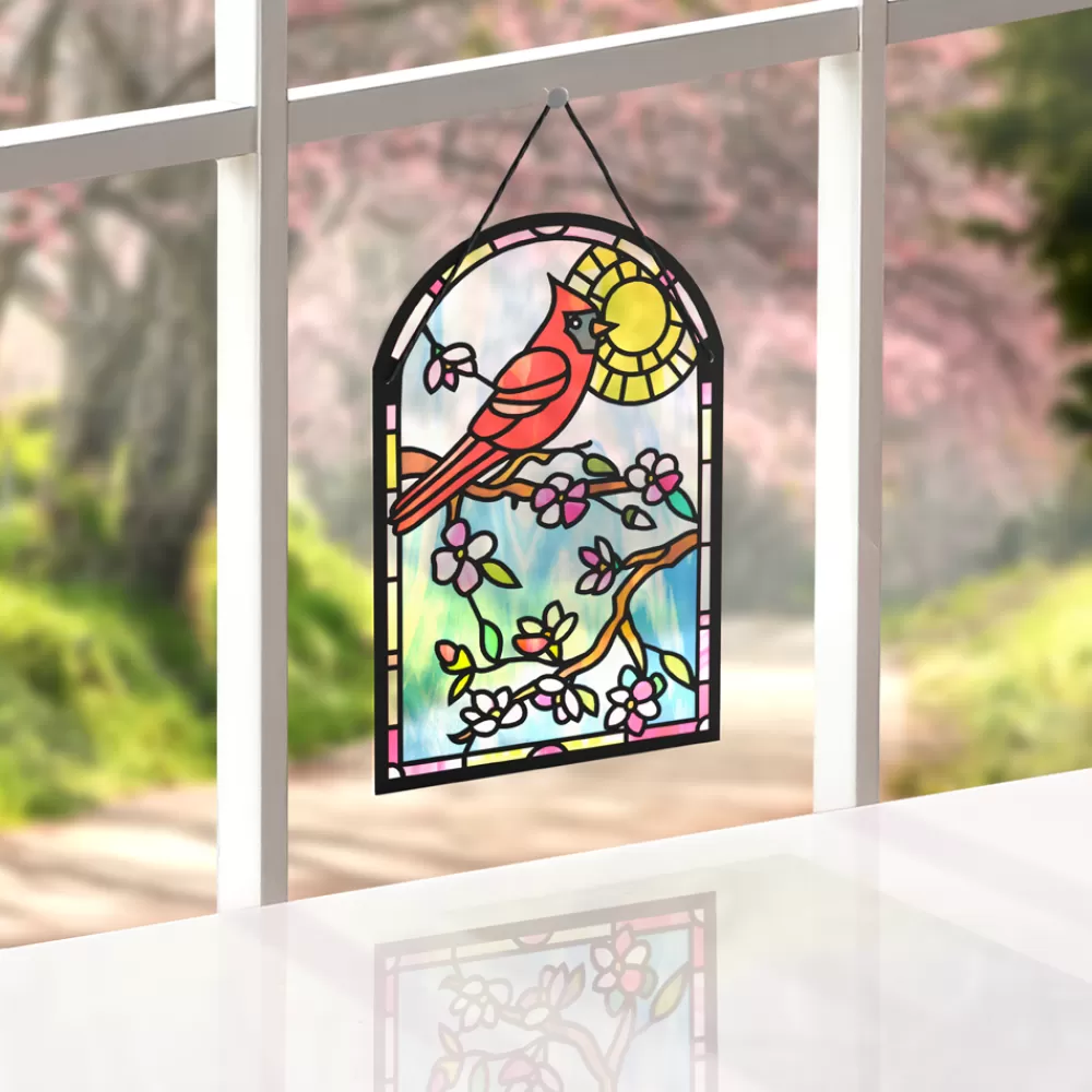 Lovepop Suncatcher Cards | Decor | Sending Sunshine Cardinal Suncatcher Card