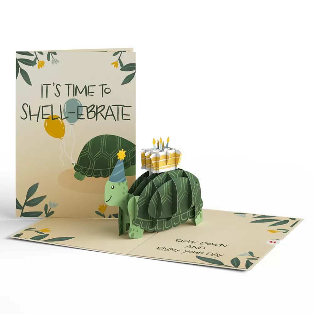 Lovepop Greeting Cards | Birthday | Shell-ebrate Birthday Turtle Pop-Up Card