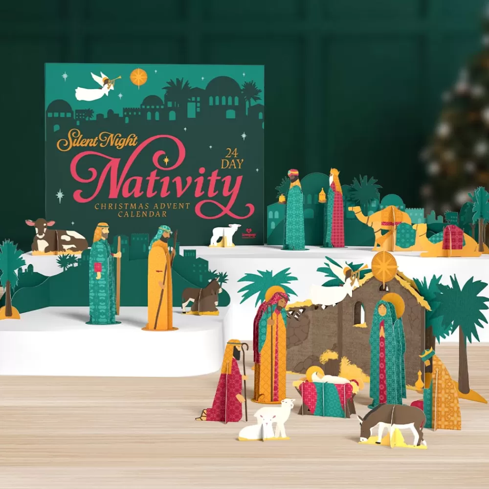 Lovepop Advent Calendars | Religious | Silent Night 24 Day Nativity Christmas Advent Calendar