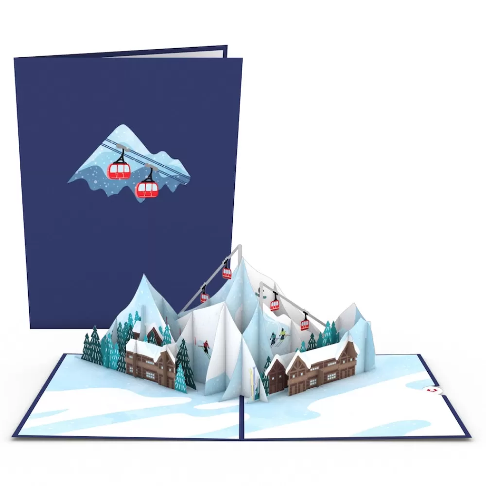 Lovepop Greeting Cards | Just Because | Ski Village Pop-Up Card