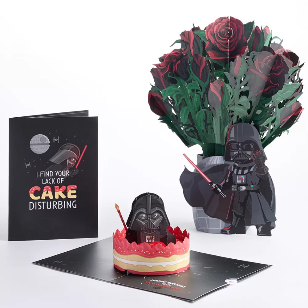 Lovepop Pop-Up Bouquets | Card & Gift Bundles | Star Wars™ Darth Vader™ Birthday Pop-Up Card & Flower Buds Bouquet Bundle