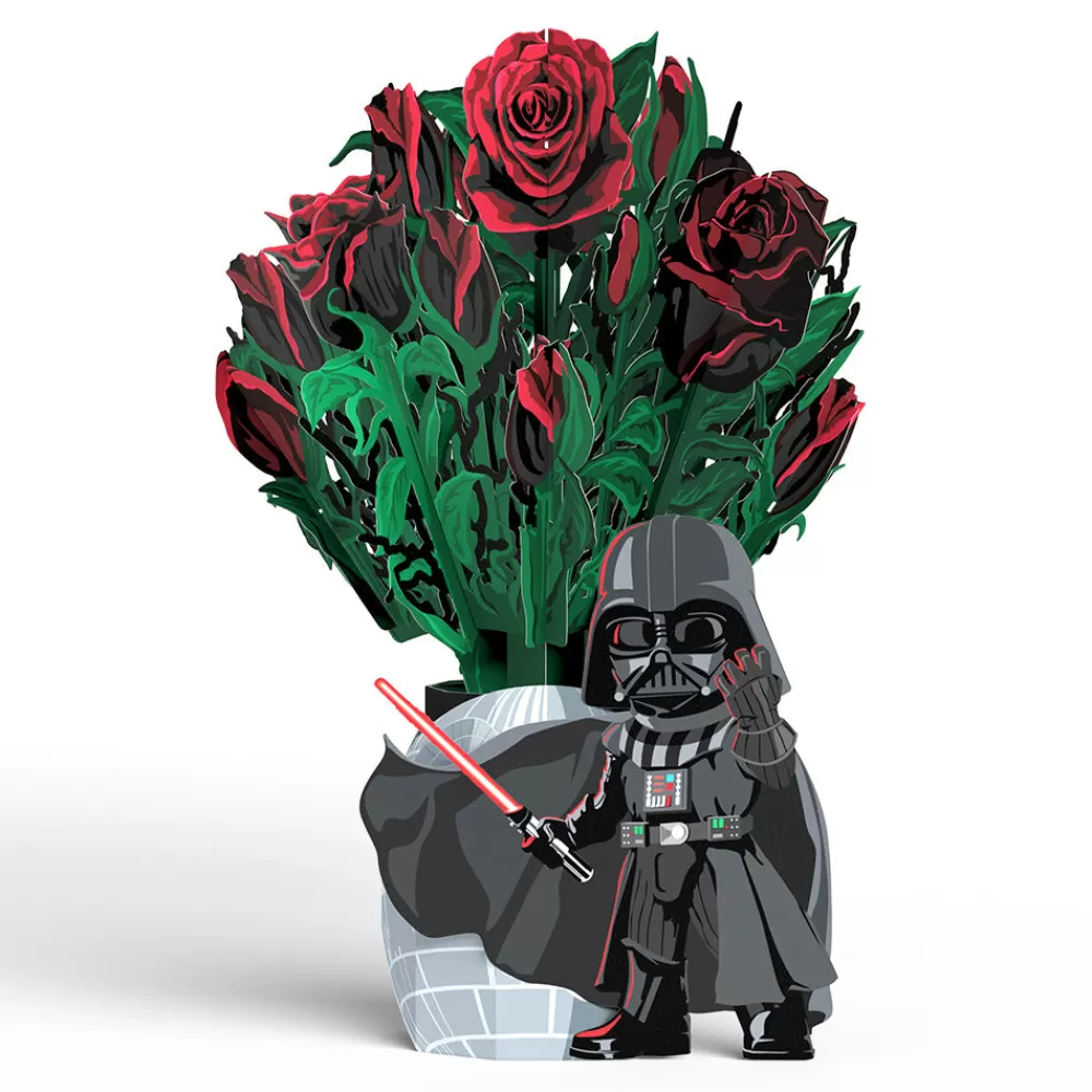 Lovepop Pop-Up Bouquets | Card & Gift Bundles | Star Wars™ Darth Vader™ Take My Breath Away Pop-Up Card & Flower Buds Bouquet Bundle