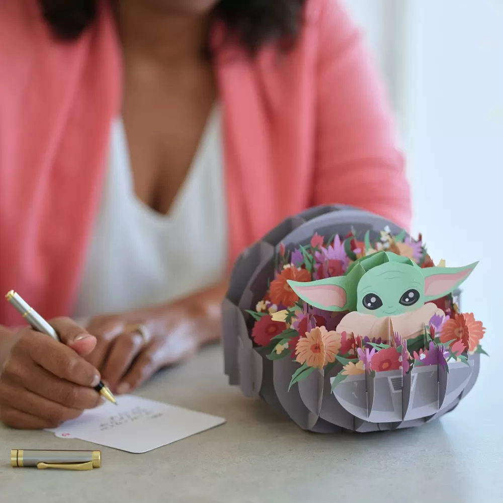 Lovepop Decor | Just Because | Star Wars™ The Mandalorian™ Floral Grogu™ Giant Pop-Up Gift