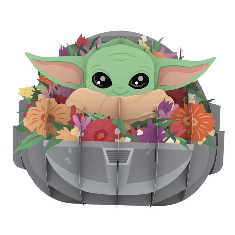 Lovepop Decor | Just Because | Star Wars™ The Mandalorian™ Floral Grogu™ Giant Pop-Up Gift