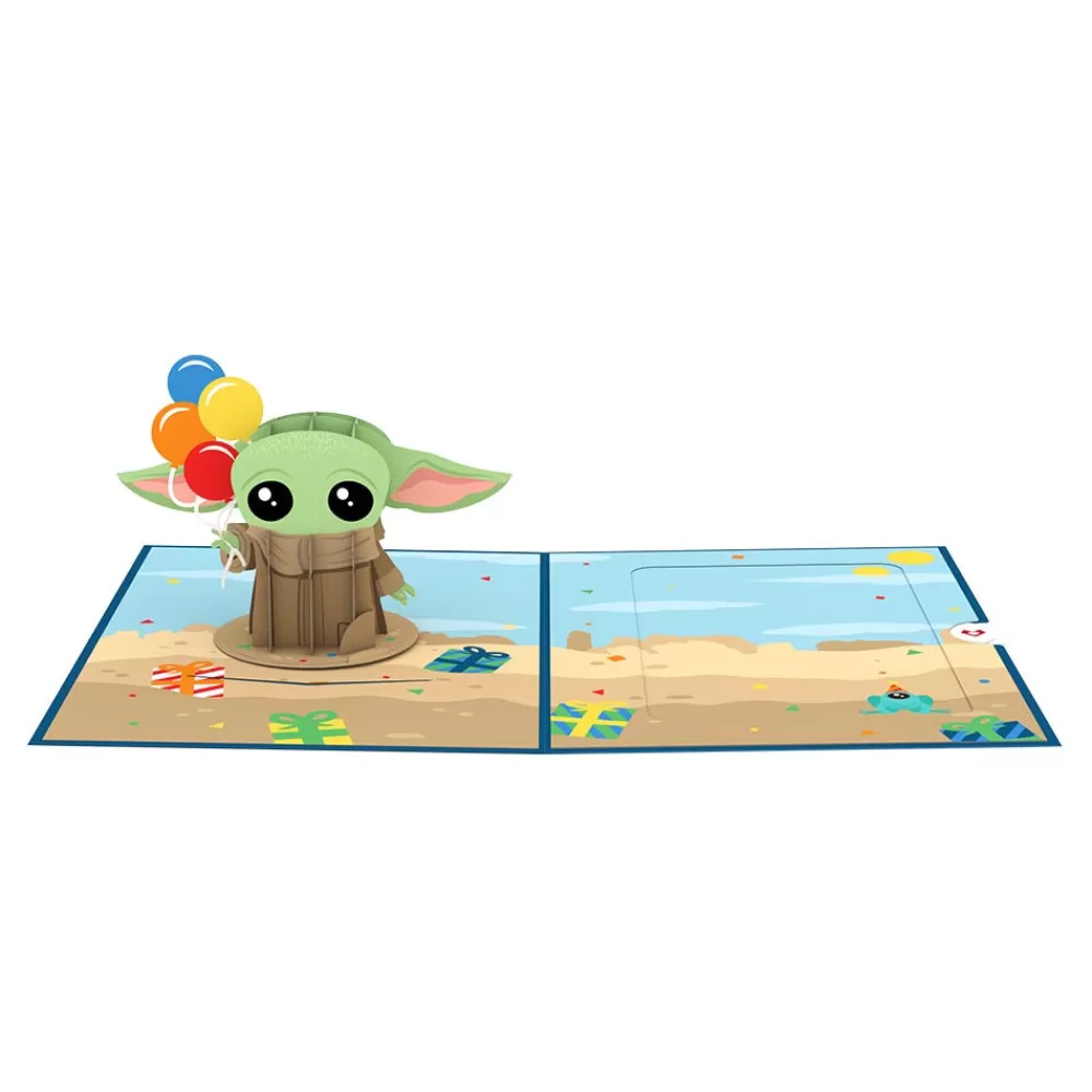 Lovepop Birthday | Kids | Star Wars™ The Mandalorian™ Grogu™ Birthday Card with Pop-Up Gift