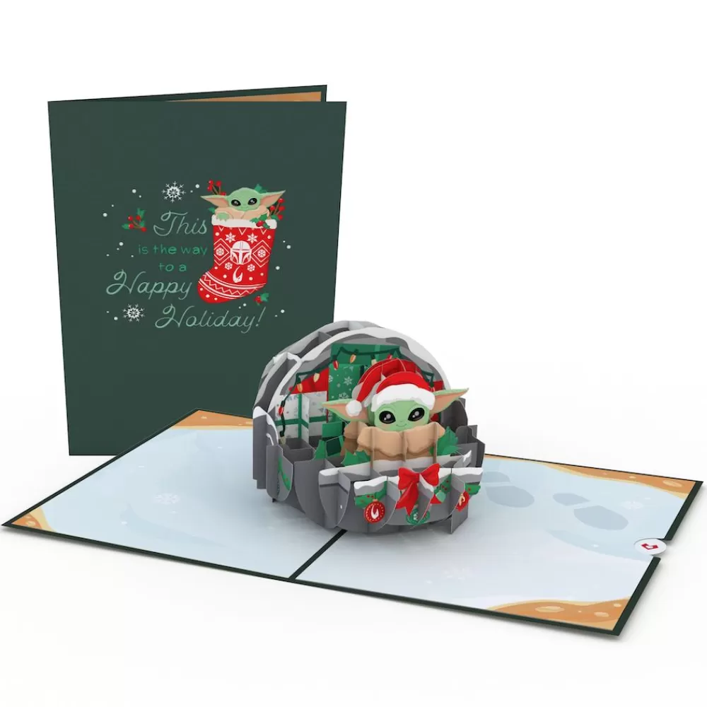 Lovepop Christmas 12/25 | Star Wars | Star Wars™ The Mandalorian™ Grogu™ Happy Holidays Pop-Up Card