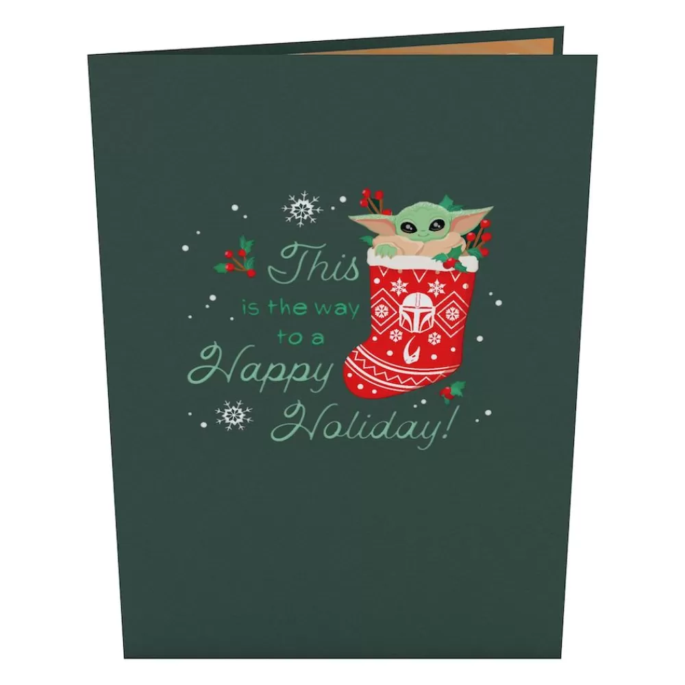 Lovepop Christmas 12/25 | Star Wars | Star Wars™ The Mandalorian™ Grogu™ Happy Holidays Pop-Up Card