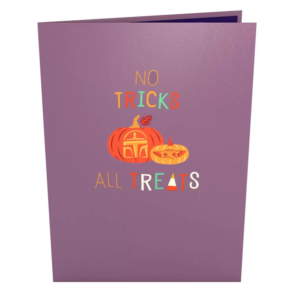 Lovepop Halloween 10/31 | Star Wars | Star Wars™ The Mandalorian™ Grogu™ No Tricks All Treats Pop-Up Card