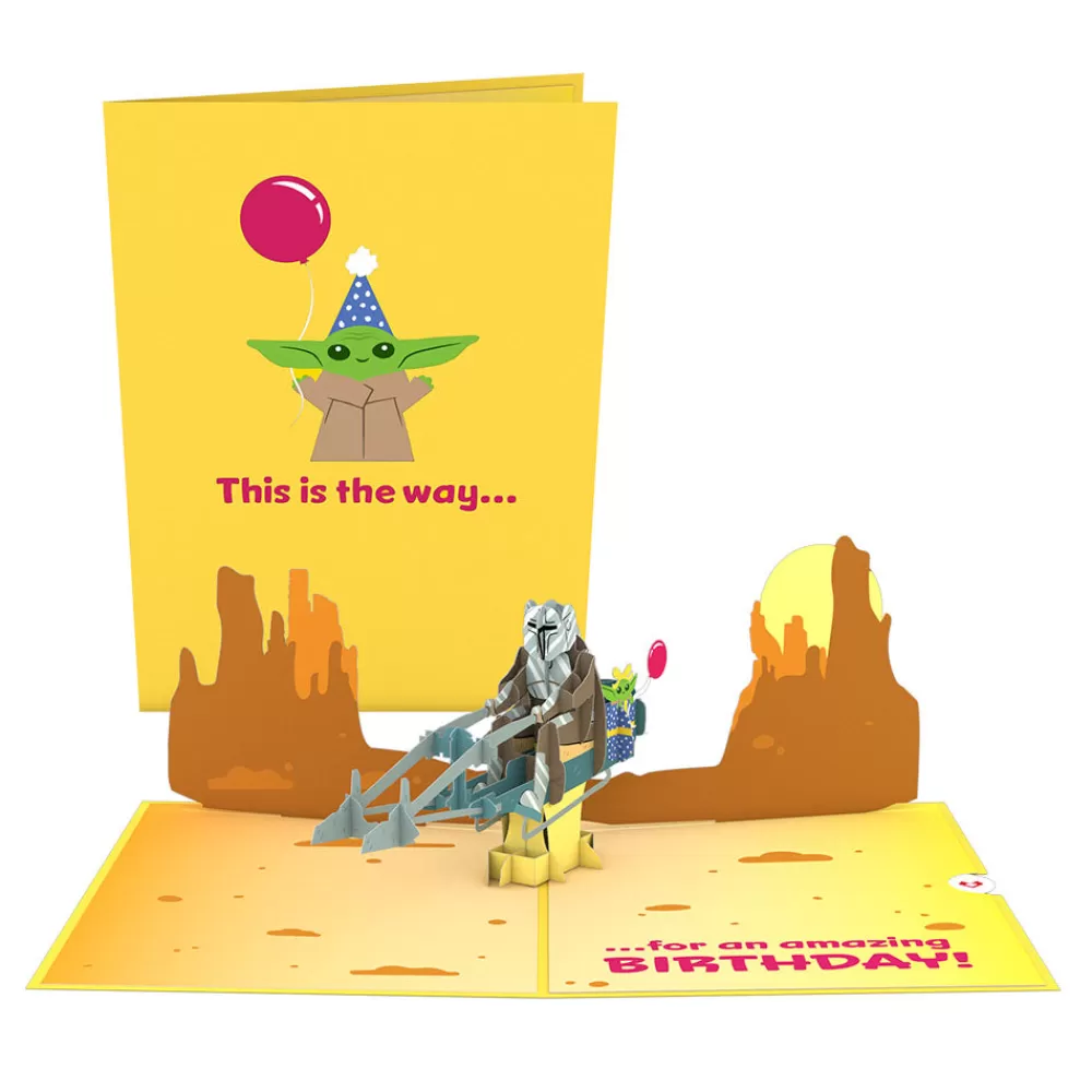 Lovepop Birthday | Kids | Star Wars™ The Mandalorian™ The Birthday Way Pop-Up Card