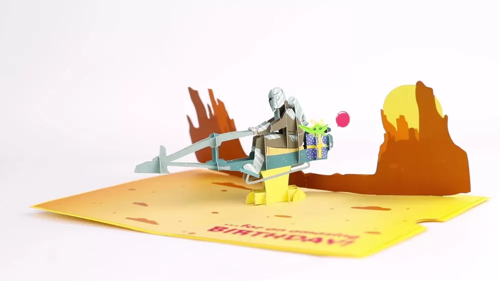 Lovepop Birthday | Kids | Star Wars™ The Mandalorian™ The Birthday Way Pop-Up Card