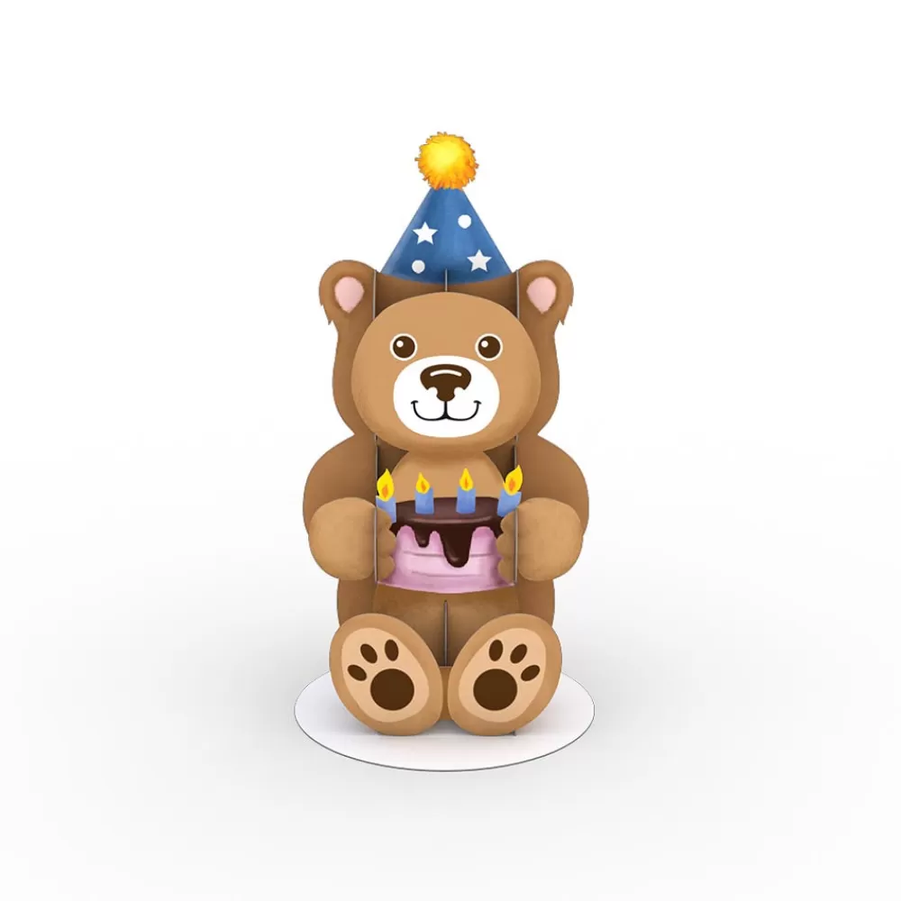 Lovepop Pop-Up Stickers | Kids | Stickerpop™: Birthday Bear (1-Pack)