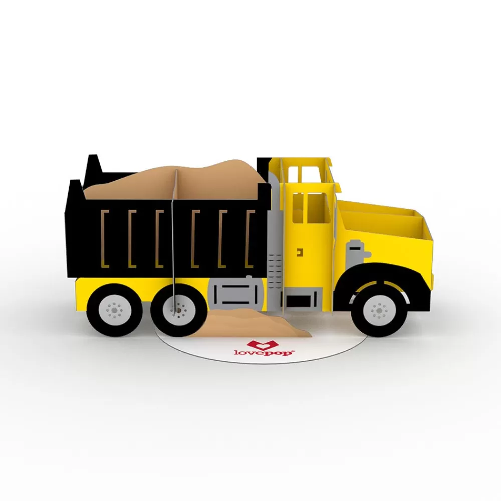 Lovepop Pop-Up Stickers | Kids | Stickerpop™: Dump Truck (1-Pack)