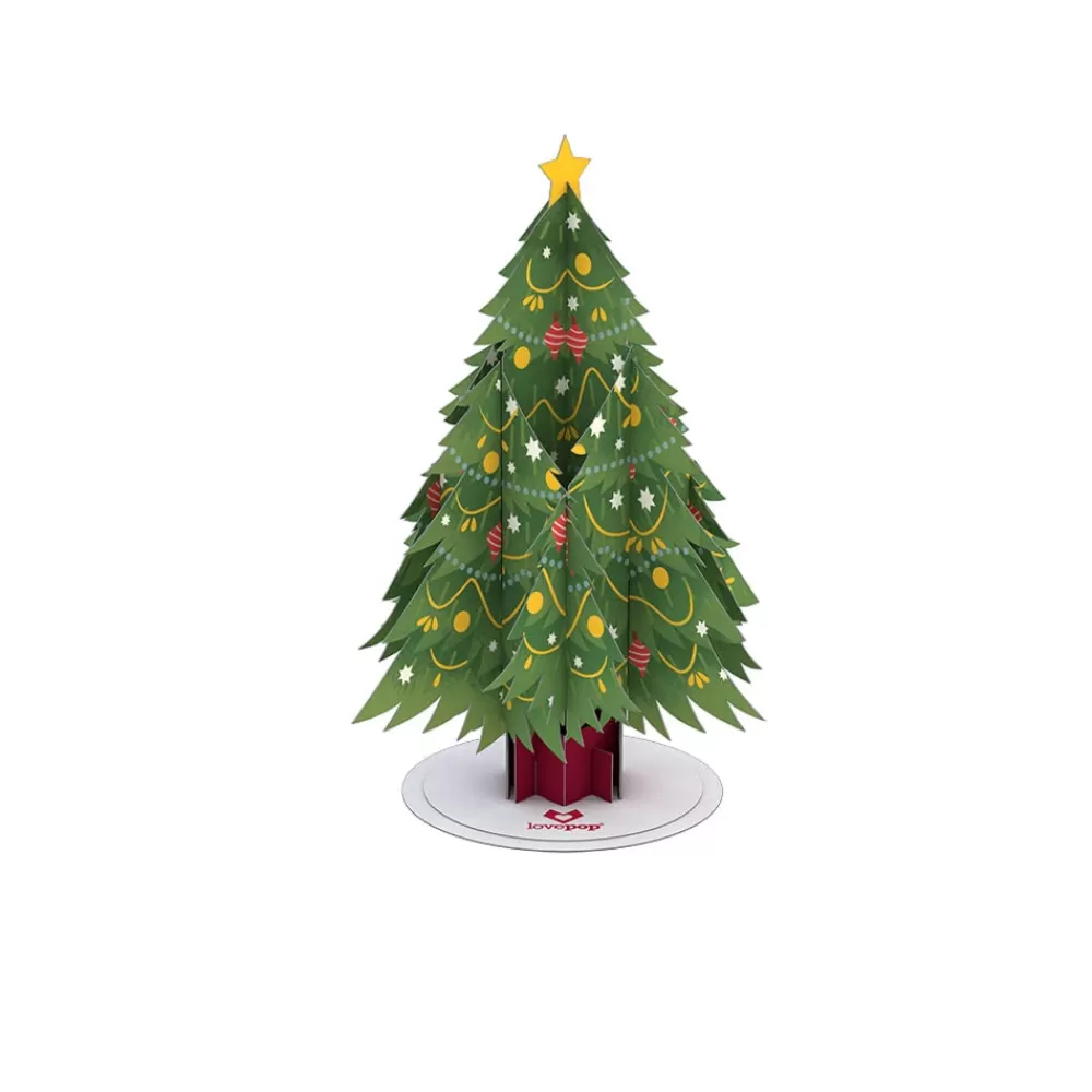 Lovepop Pop-Up Stickers | Christmas 12/25 | Stickerpop™: Festive Christmas Tree (1-Pack)