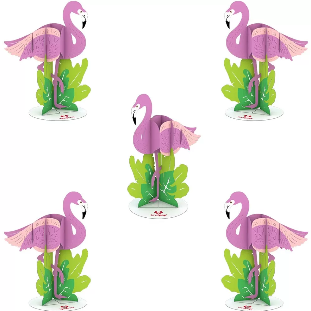 Lovepop Pop-Up Stickers | Kids | Stickerpop™: Flamingo (5-Pack)