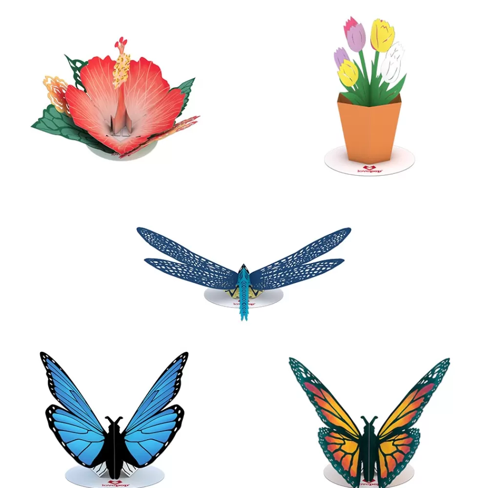 Lovepop Pop-Up Stickers | Stickerpop™: Garden Favorites (Assorted 5-Pack)