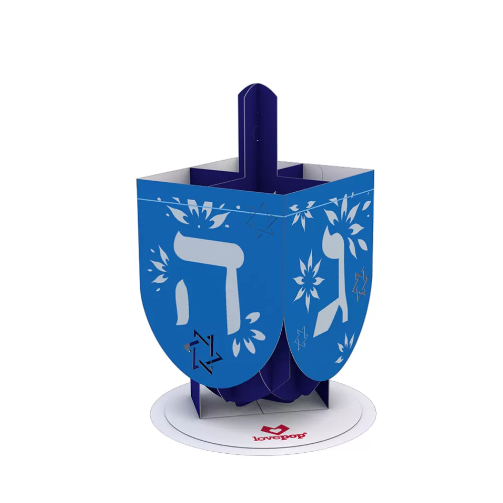 Lovepop Pop-Up Stickers | Hanukkah 12/14 | Stickerpop™: Hanukkah Dreidel (5-Pack)