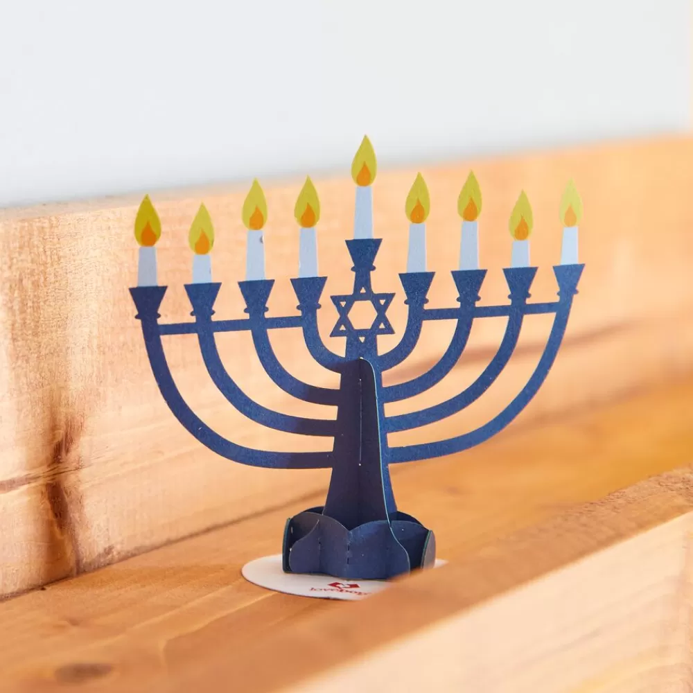 Lovepop Pop-Up Stickers | Hanukkah 12/14 | Stickerpop™: Hanukkah Menorah (5-Pack)