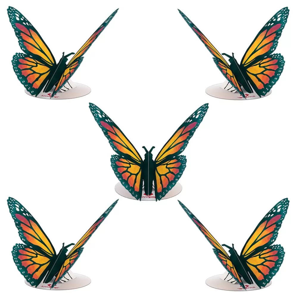 Lovepop Pop-Up Stickers | Kids | Stickerpop™: Monarch Butterfly (5-Pack)