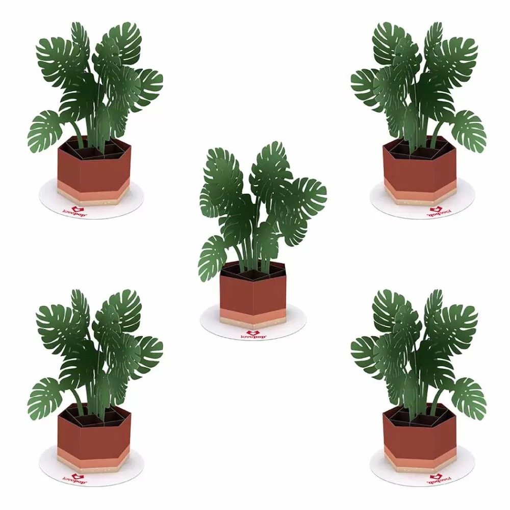 Lovepop Pop-Up Stickers | Kids | Stickerpop™: Monstera (5-Pack)