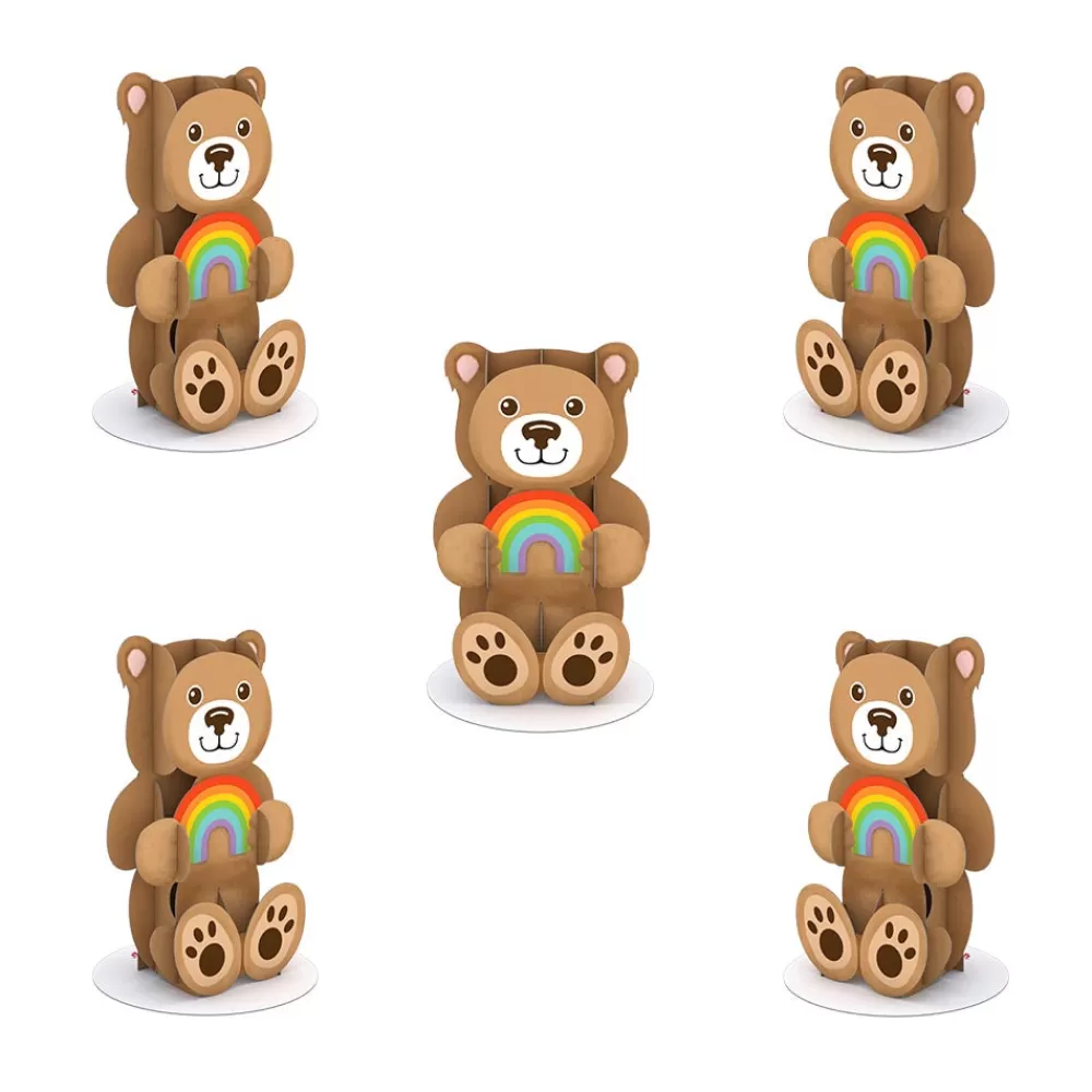 Lovepop Pop-Up Stickers | Kids | Stickerpop™: Rainbow Bear (5-Pack)