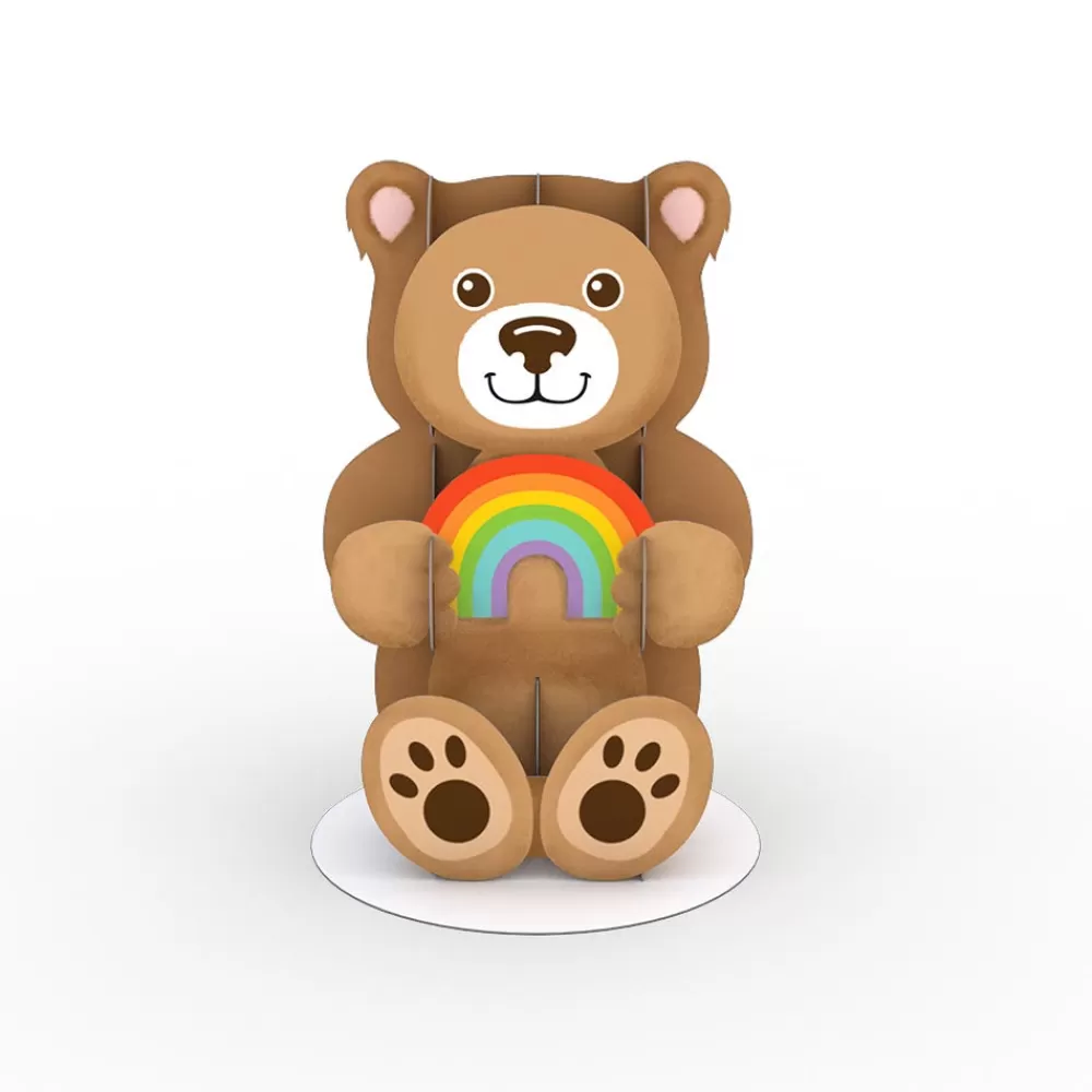 Lovepop Pop-Up Stickers | Kids | Stickerpop™: Rainbow Bear (1-Pack)