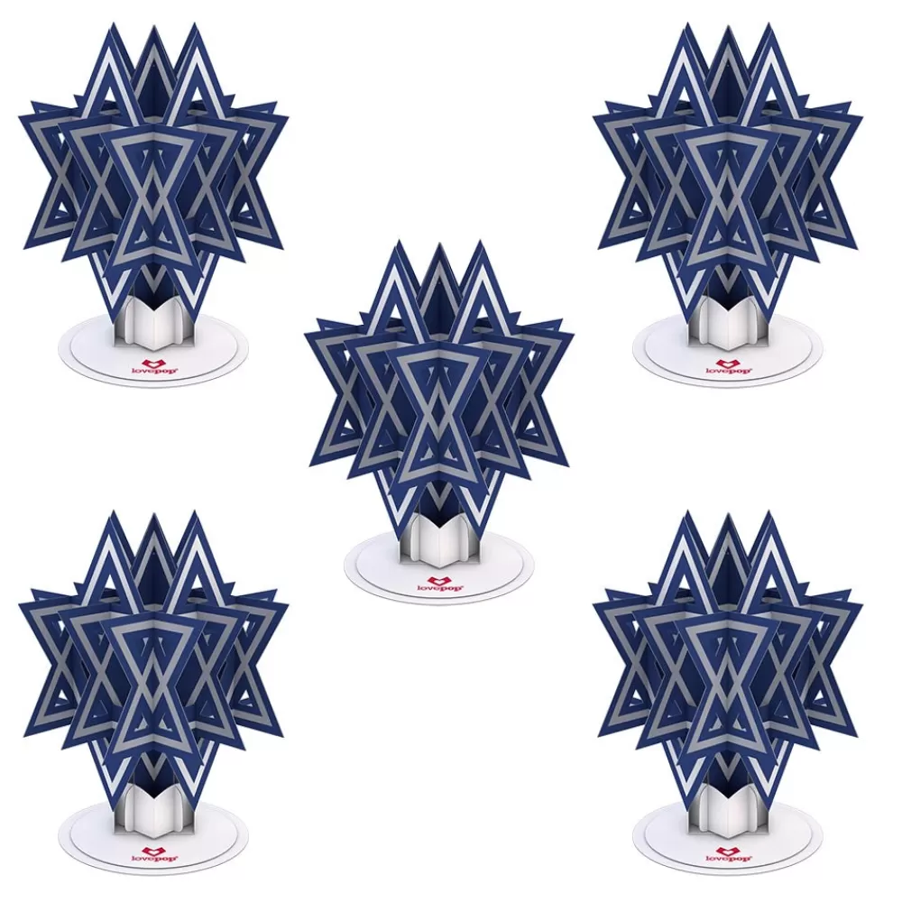 Lovepop Pop-Up Stickers | Hanukkah 12/14 | Stickerpop™: Star of David (5-Pack)