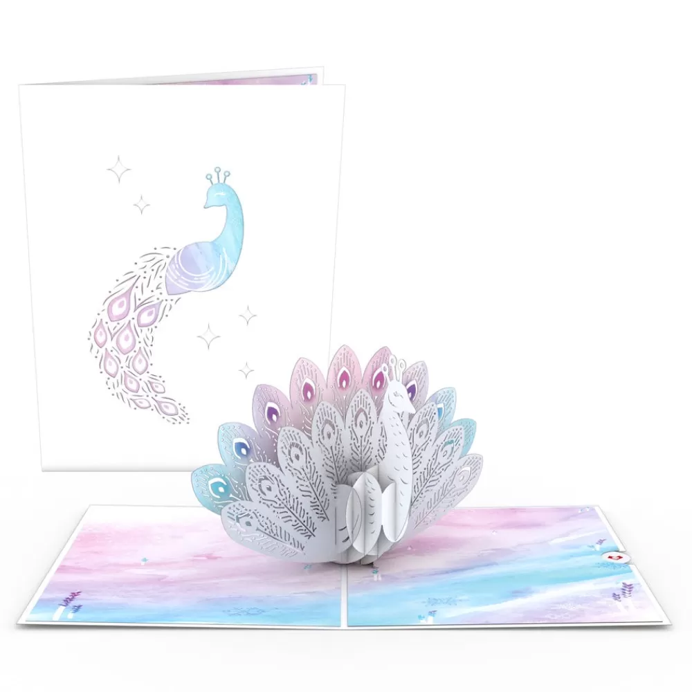 Lovepop Just Because | New Year 1/1 | Sugar Plum Peacock Pop-Up Card