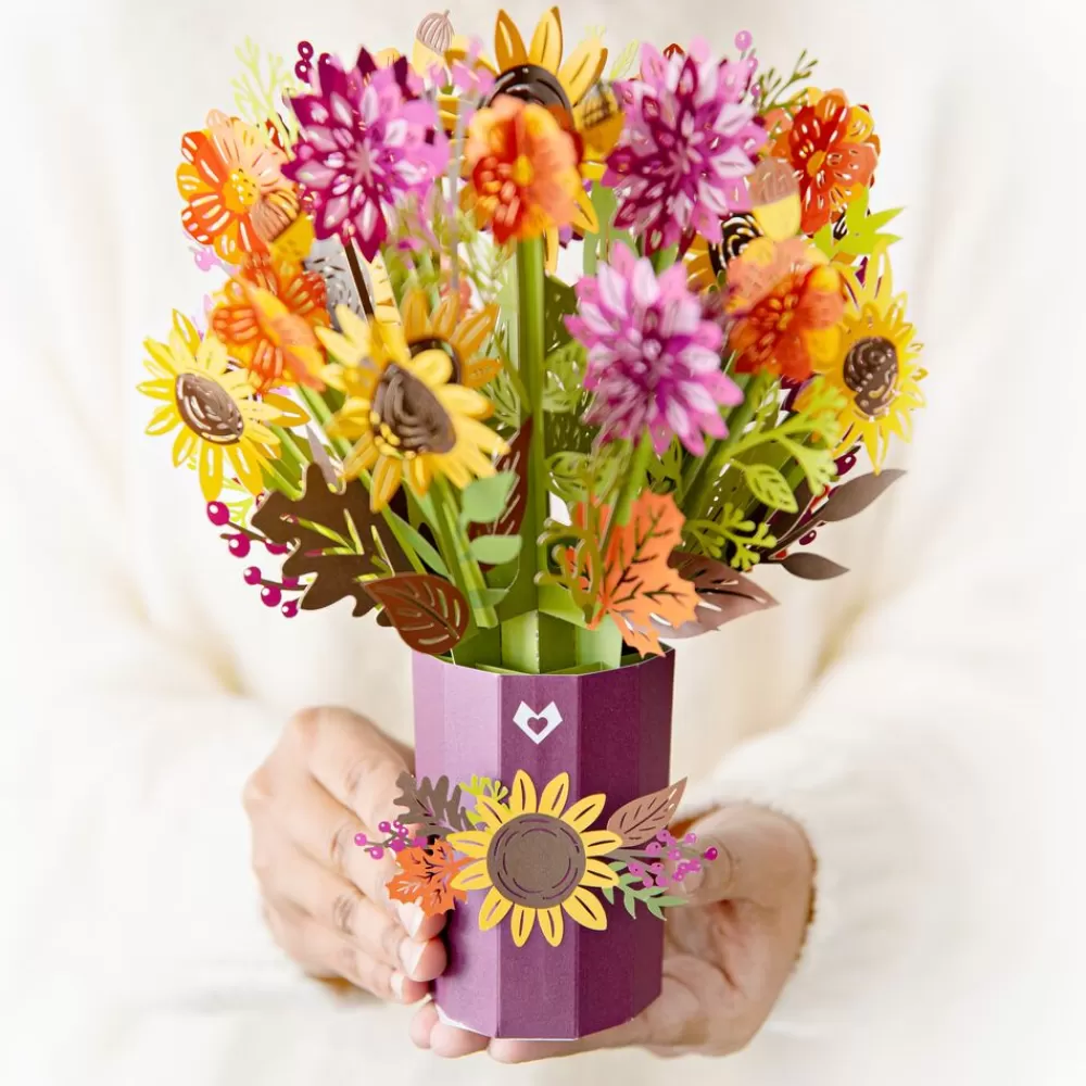 Lovepop Pop-Up Bouquets | Card & Gift Bundles | Sunflower & Fall Gnome Bundle