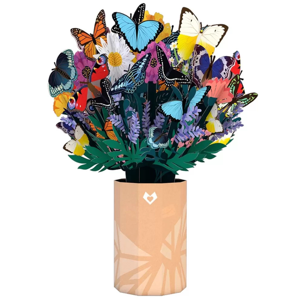 Lovepop Pop-Up Bouquets | Card & Gift Bundles | Sunflower Butterfly Bundle