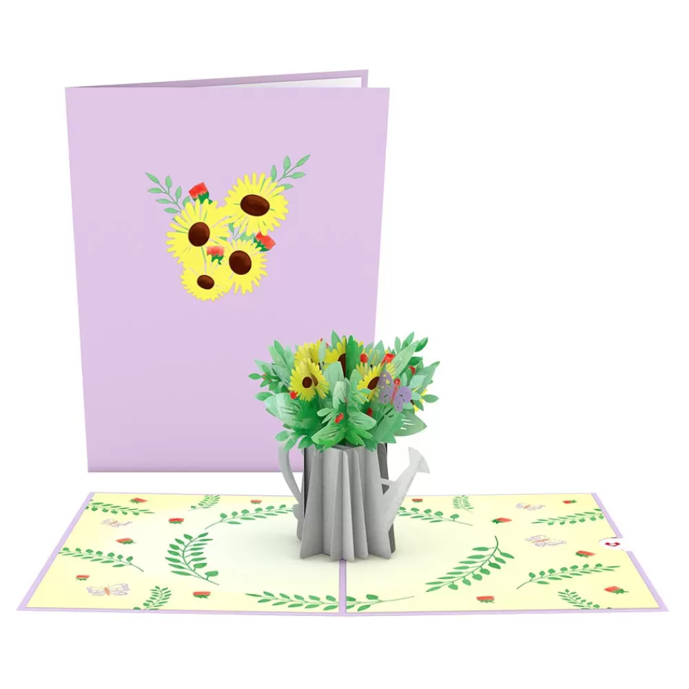 Lovepop Greeting Cards | Birthday | Sunflower Watering Can Pop-Up Card