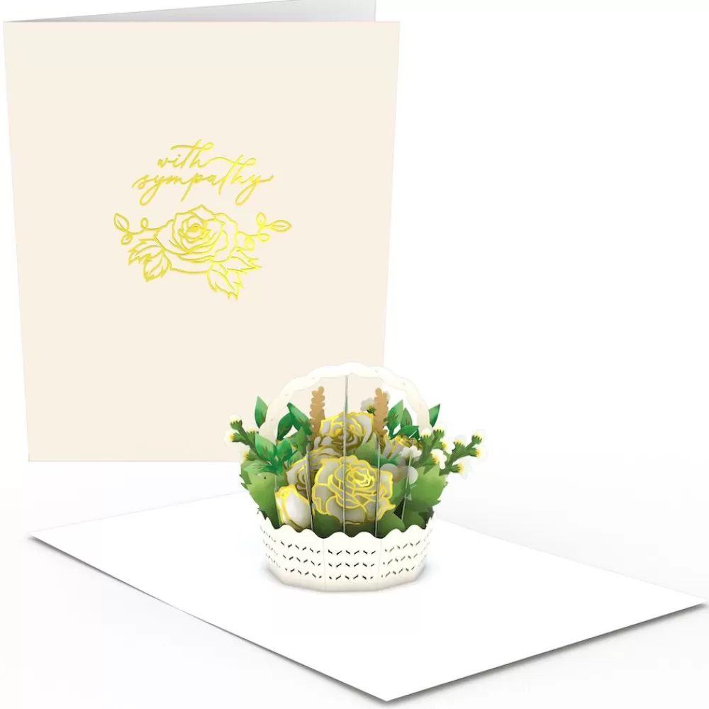 Lovepop Sympathy | Sympathy Flower Basket: Paperpop® Card