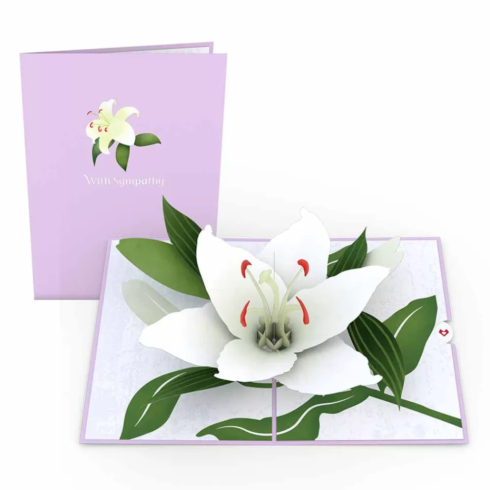 Lovepop Greeting Cards | Sympathy | Sympathy Lily Pop-Up Card