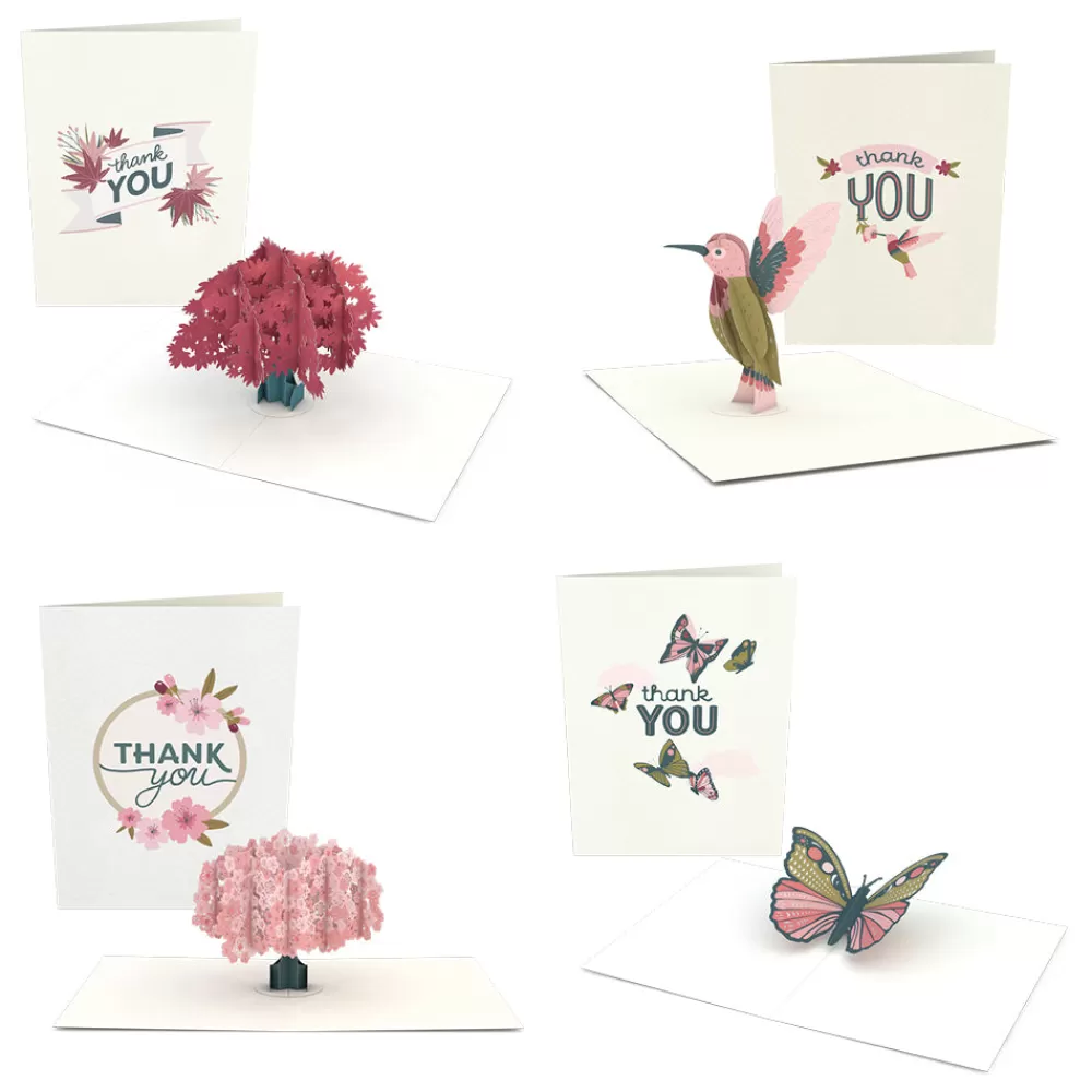 Lovepop Notecards | Thank You | Thank You Garden Notecards (Assorted 4-Pack)