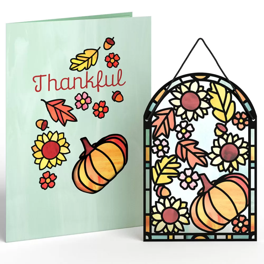 Lovepop Suncatcher Cards | Decor | Thankful Harvest Suncatcher Card