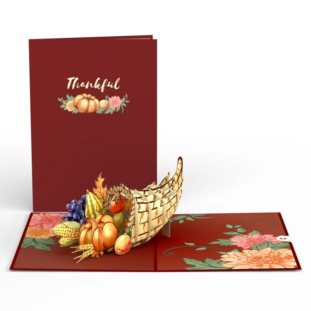 Lovepop Thanksgiving 11/27 | Thanksgiving Cornucopia Pop-Up Card