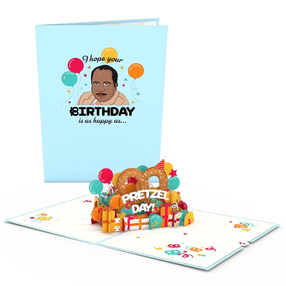 Lovepop Birthday | The Office | The Office Pretzel Day Birthday Pop-Up Card