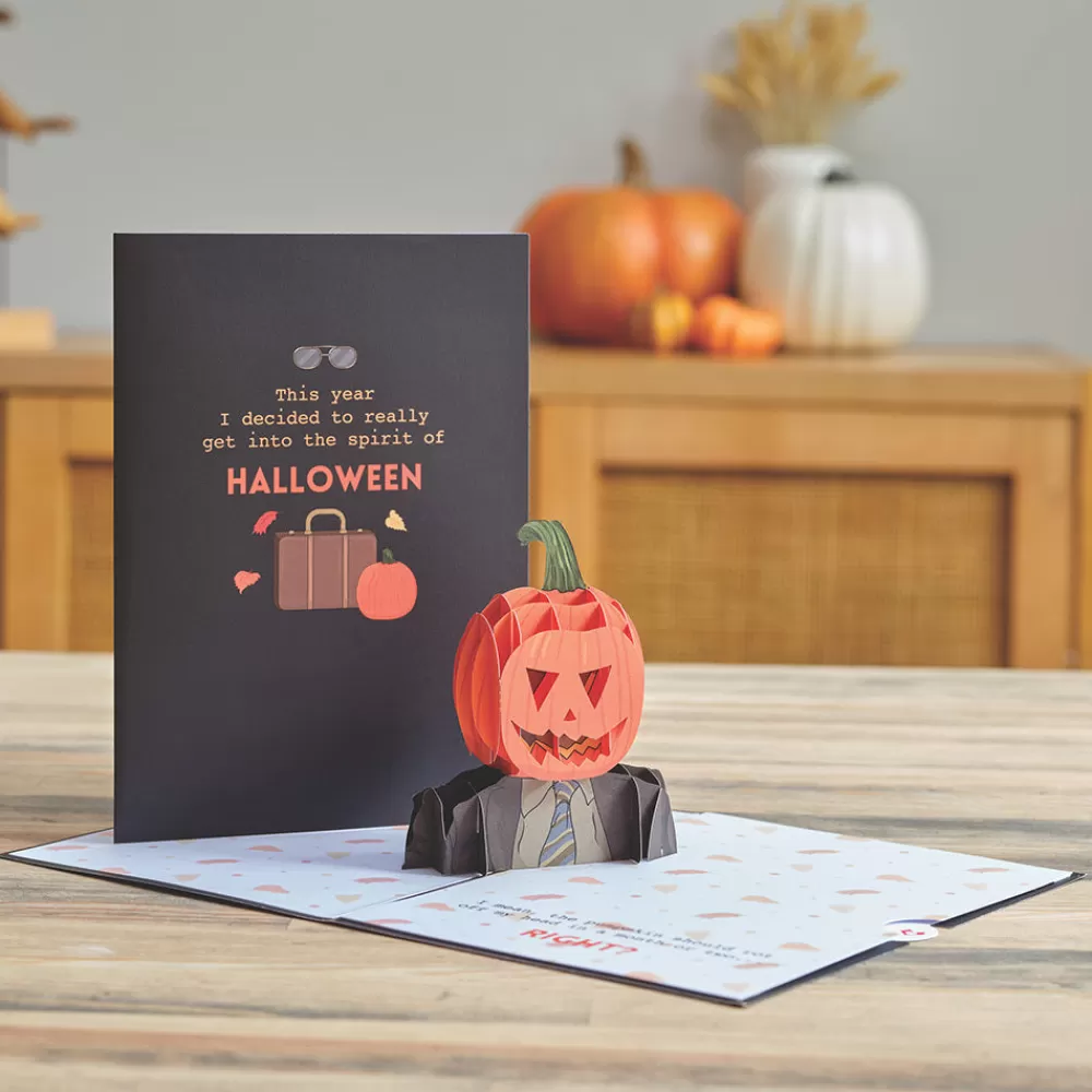 Lovepop Halloween 10/31 | The Office | The Office Pumpkin Head Halloween Pop-Up Card