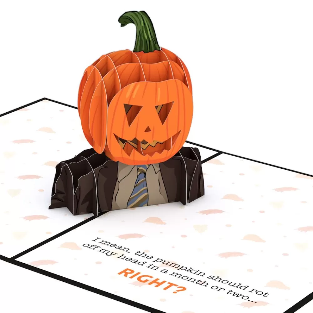 Lovepop Halloween 10/31 | The Office | The Office Pumpkin Head Halloween Pop-Up Card