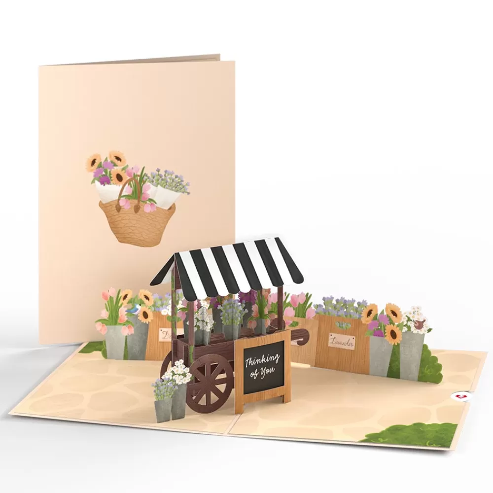 Lovepop Greeting Cards | Just Because | Thinking of You Flower Cart Pop-Up Card